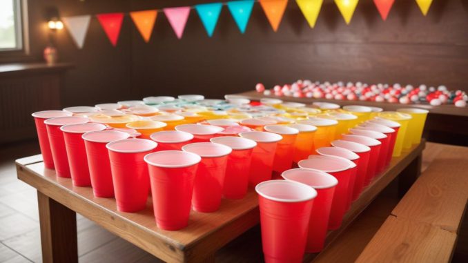 Så här spelar du beer pong – regler och tips! illustration