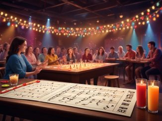 Musikquiz spel illustration